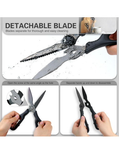 Tijeras de Cocina Etydbsai Desmontables Acero Inoxidable 10cm
