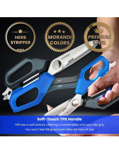 Tijeras de Cocina Aihomo 10.4 cm Acero Inoxidable Multiusos 2