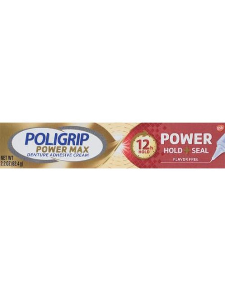 Crema Adhesiva para Dentaduras Poligrip Power Max 62.37 g - Sin Sabor Crema Adhesiva para Dentaduras Poligrip Power Max 62.37 g - Sin Sabor