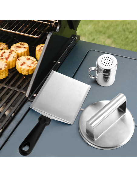 Juego de Herramientas para Barbacoa GWHOLE 3 Piezas Acero Inoxidable Juego de Herramientas para Barbacoa GWHOLE 3 Piezas Acero Inoxidable