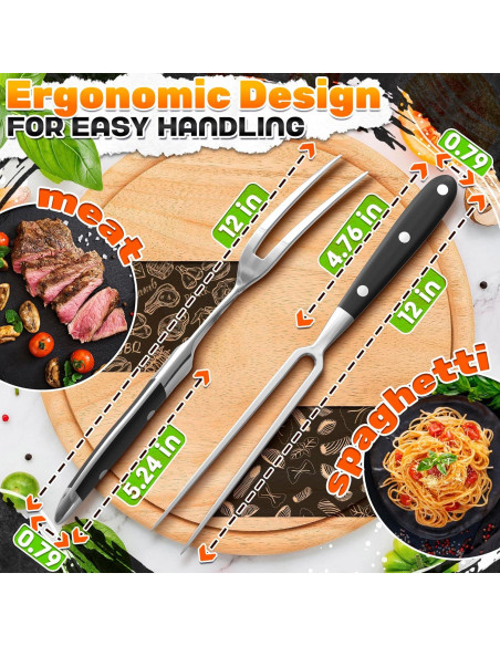 Tenedor de Carne 2 Pcs HELVETIOS Acero Inoxidable 30.5 cm Tenedor de Carne 2 Pcs HELVETIOS Acero Inoxidable 30.5 cm