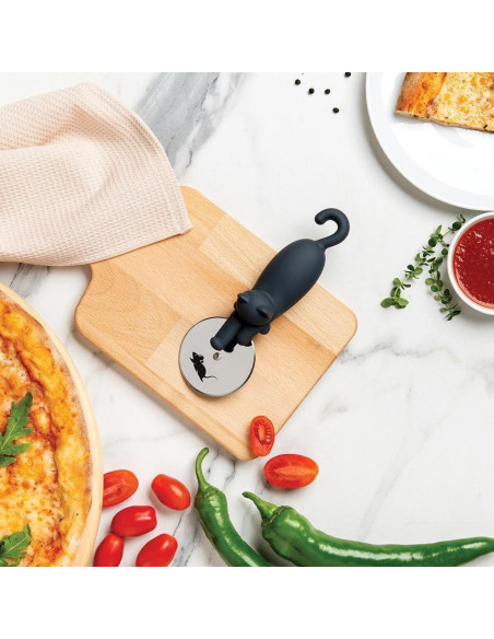 Cortador de Pizza OTOTO Kitty Cut - Acero Inoxidable, 21.8 cm Cortador de Pizza OTOTO Kitty Cut - Acero Inoxidable, 21.8 cm