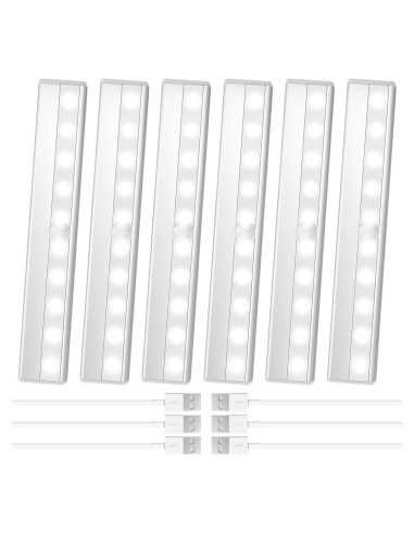 Paquete de 6 Luces LED Deitybless con Sensor de Movimiento