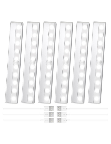 Paquete de 6 Luces LED Deitybless con Sensor de Movimiento Paquete de 6 Luces LED Deitybless con Sensor de Movimiento