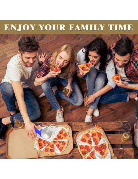Cortadora de Pizza HELEERON 4" Acero Inoxidable Ergonomica Azul Cortadora de Pizza HELEERON 4" Acero Inoxidable Ergonomica Azul