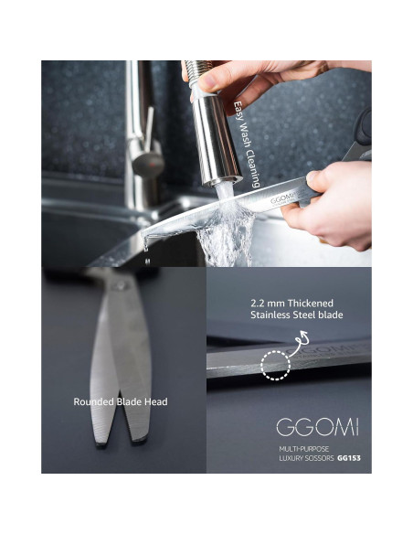 Tijeras de Cocina GGOMI 3Pack Acero Inoxidable 24cm Multiusos Tijeras de Cocina GGOMI 3Pack Acero Inoxidable 24cm Multiusos