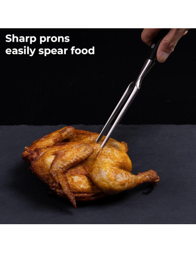 Tenedor de Carne Linoroso 28 cm Acero Inoxidable Afilado