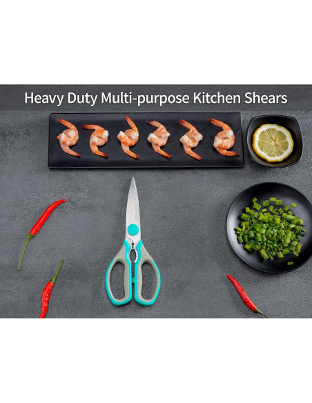 Tijeras de Cocina Hollory Acero Inoxidable 21cm Multiusos Tijeras de Cocina Hollory Acero Inoxidable 21cm Multiusos