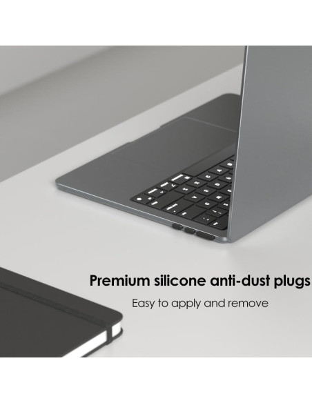 ProElife Juego de 7 Tapas Antipolvo para MacBook Air 13.6 y 15 ProElife Juego de 7 Tapas Antipolvo para MacBook Air 13.6 y 15