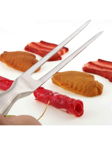 Tenedor de tallado NEWZAF de acero inoxidable 15 cm Tenedor de tallado NEWZAF de acero inoxidable 15 cm
