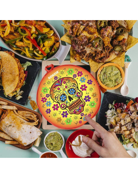 Calentador de Tortillas LEONAL 30.48 cm Aislado Microondas Calavera Calentador de Tortillas LEONAL 30.48 cm Aislado Microondas Calavera