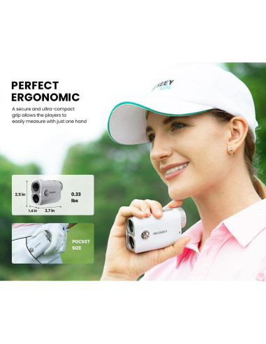 Buscador de Golf MiLESEEY PF1 1000m Impermeable IP65