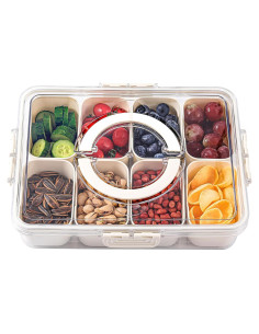 Bandeja de Servicio Dividida Shopwithgreen 2.5L con Tapa