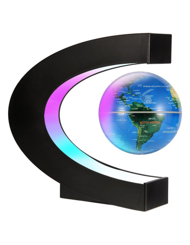 Globo Mapa Mundial Flotante Gresus con LED Decorativo