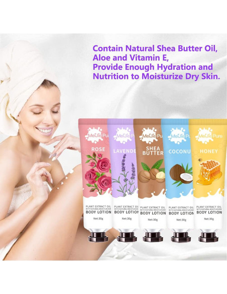 Paquete de 20 lociones corporales naturales DBEAUTYM 30g Paquete de 20 lociones corporales naturales DBEAUTYM 30g