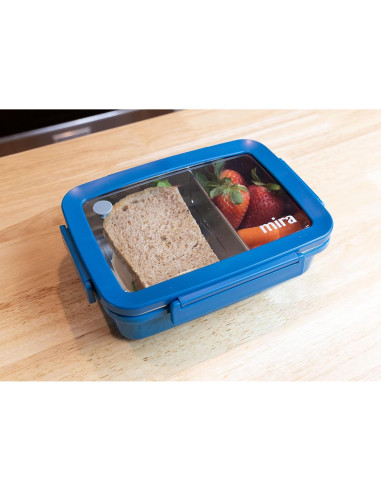 Contenedor de Almuerzo MIRA Bento Acero Inoxidable 0.85L Rosa