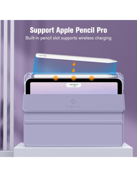 Funda Híbrida Slim FINTIE para iPad Mini 7 y 6 8.3" Lila Funda Híbrida Slim FINTIE para iPad Mini 7 y 6 8.3" Lila