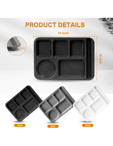 Platos Divididos Reutilizables DYB DONGYONGBAO 35.56 cm 3 Piezas