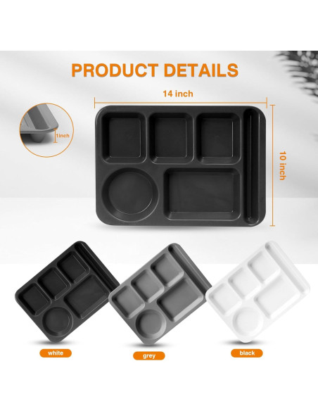 Platos Divididos Reutilizables DYB DONGYONGBAO 35.56 cm 3 Piezas Platos Divididos Reutilizables DYB DONGYONGBAO 35.56 cm 3 Piezas