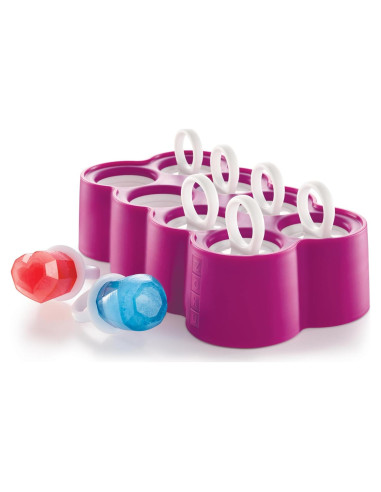 Moldes de Paletas ZOKU Ring - 8 Silicona para Paletas en Forma de Joyas