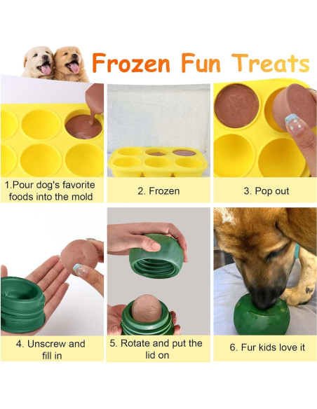Moldes de Silicona para Golosinas de Perro BABORUI 6 Cavidades Moldes de Silicona para Golosinas de Perro BABORUI 6 Cavidades