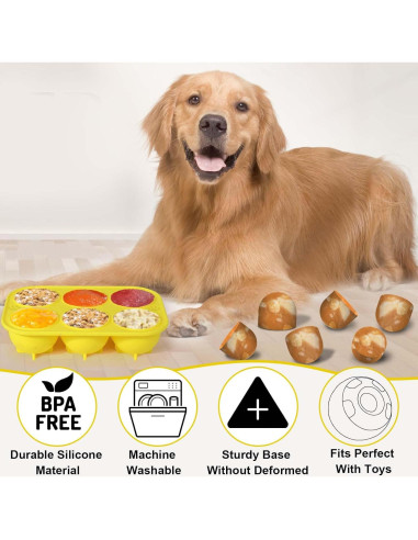 Moldes de Silicona para Golosinas de Perro BABORUI 6 Cavidades