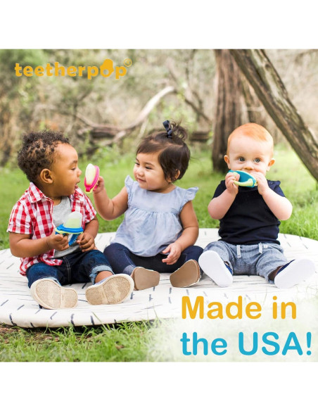 Mordedor Rellenable Teetherpop Silicona Bebés 10cm LimonTeal Mordedor Rellenable Teetherpop Silicona Bebés 10cm LimonTeal