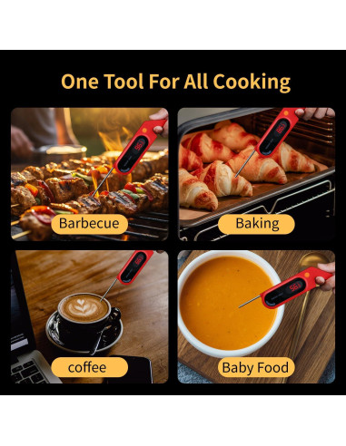 Termómetro Digital de Carne RSRYZD YZD-2 Alta Precisión IP67