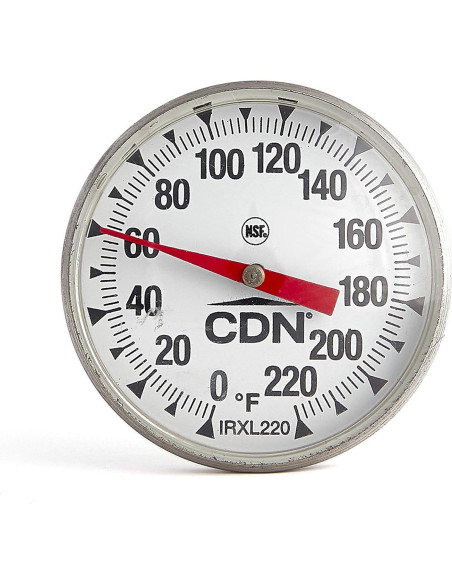 Termómetro de Cocina CDN IRXL220 - Dial 4.4 cm, Precisión Alta Termómetro de Cocina CDN IRXL220 - Dial 4.4 cm, Precisión Alta