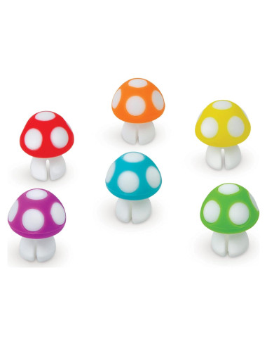 Marcadores de Bebida Fred Tiny Toadstools - Set de 6 Champiñones