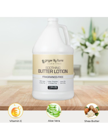 Loción Corporal Calmante Ginger Lily Farms 1 Galón Vegana