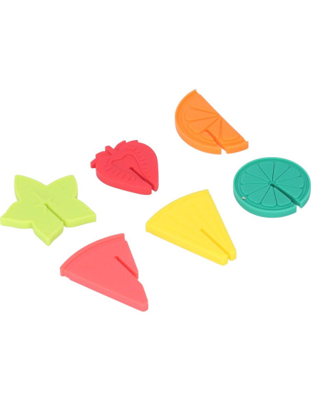 Marcadores de Copas de Vino Tyenaza - 6 Pcs Silicona Fruta Marcadores de Copas de Vino Tyenaza - 6 Pcs Silicona Fruta