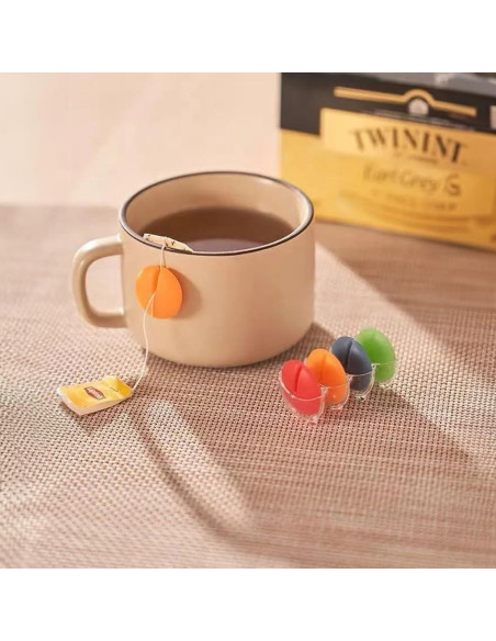 8 Soportes de Bolsa de Té de Silicona Biterplaza Multicolor 8 Soportes de Bolsa de Té de Silicona Biterplaza Multicolor