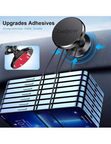 Soporte Magnético Coolpow para Teléfono en Coche 2-Pack