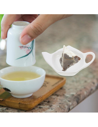 Soporte de Bolsa de Té Cerámica DOITOOL 2 Piezas Tetera