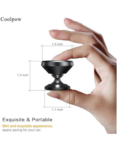 Soporte Magnético Coolpow para Teléfono en Coche 2-Pack