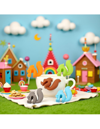 Set de 5 Soportes para Bolsa de Té Ardilla Junfamilee