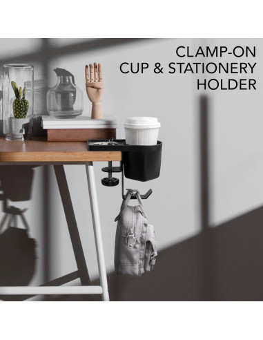 Soporte para Tazas EHO con Pinza y Gancho Reversible 3 en 1