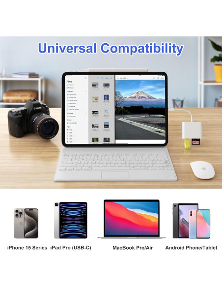 Lector de Tarjetas SD USB C SZHAIYIJIN para iPhone 15 Pro Lector de Tarjetas SD USB C SZHAIYIJIN para iPhone 15 Pro
