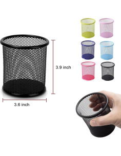 Soporte para bolígrafos AYANICA Rosa de malla 9.9 cm 2