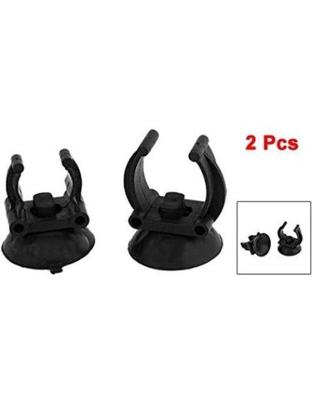 Soporte de Clip para Calentador de Acuario JDYYICZ 2 Pcs Negro Soporte de Clip para Calentador de Acuario JDYYICZ 2 Pcs Negro