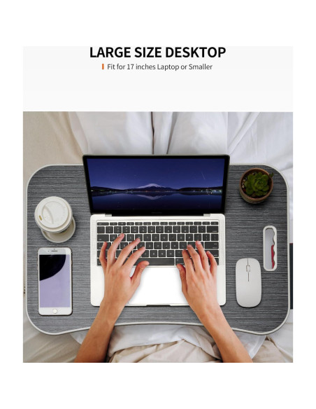 Mesa Plegable para Laptop FISYOD 59.7x39.9 cm Negra Mesa Plegable para Laptop FISYOD 59.7x39.9 cm Negra