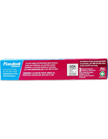 Crema Adhesiva Fixodent 385g - Paquete de 6 Unidades Crema Adhesiva Fixodent 385g - Paquete de 6 Unidades