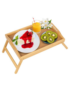 Mesa Bandeja de Cama Plegable Artmalle Bambú 39.6x17 cm