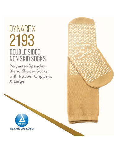 Calcetines Antideslizantes Dynarex X-Large - 48 Pares