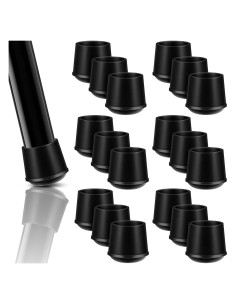 48 Protectores de Patas de Silla de Goma Treela 1.9 cm Antideslizantes