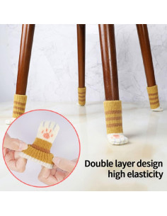 Calcetines para patas de silla Preshwous 16 piezas anti-ruido 2