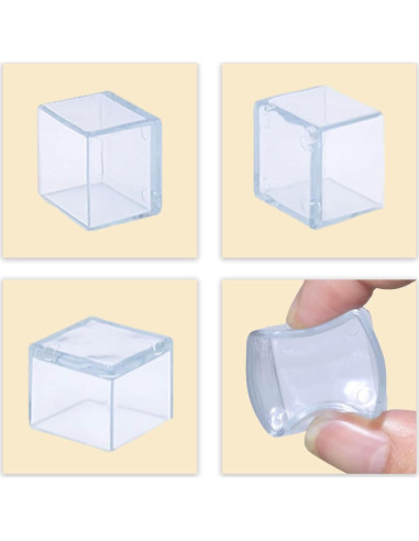 Protectores de Piso para Patas de Silla Flyshop 45x45mm, 16 Piezas