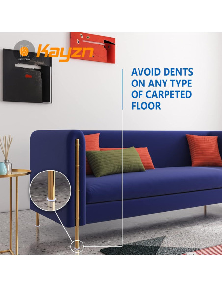 Deslizadores de Muebles Autoadhesivos Kayzn 16 Piezas 6.35 cm Deslizadores de Muebles Autoadhesivos Kayzn 16 Piezas 6.35 cm