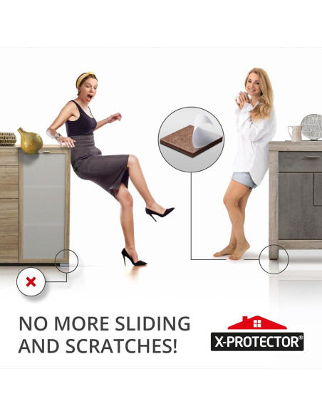 Almohadillas Antideslizantes X-PROTECTOR 12 Piezas 7.62 cm Almohadillas Antideslizantes X-PROTECTOR 12 Piezas 7.62 cm